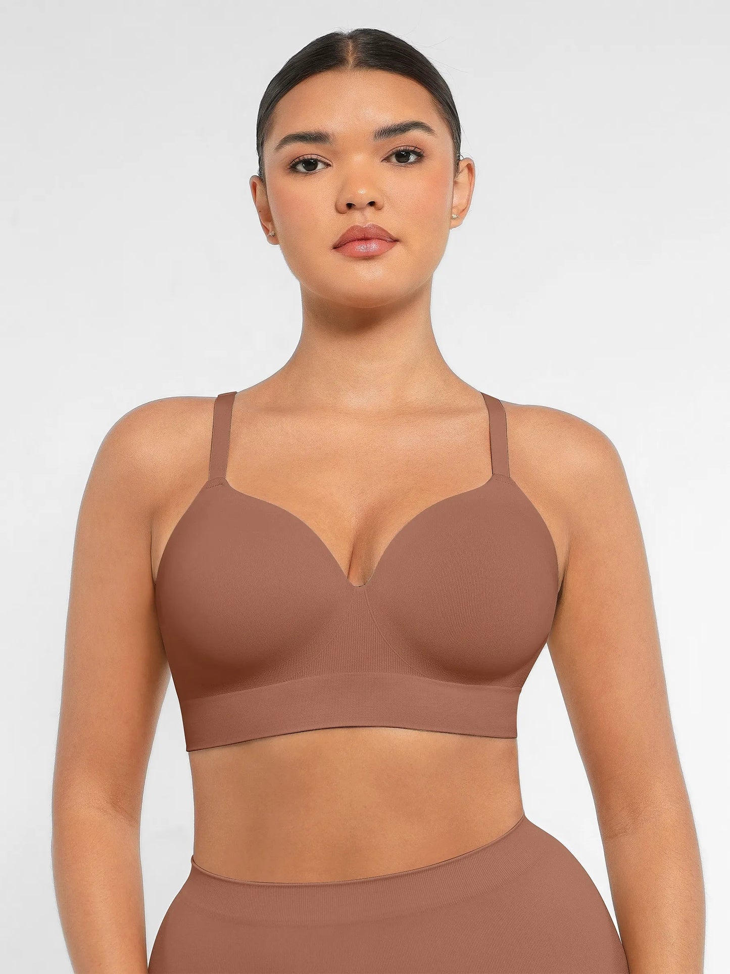 Feelingirl Wireless Push-Up Seamless Comfort Full Coverage Bra