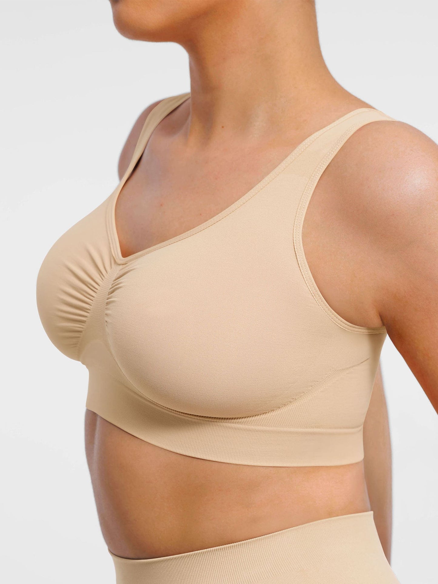 Feelingirl Seamless Wide Straps Everyday Bra