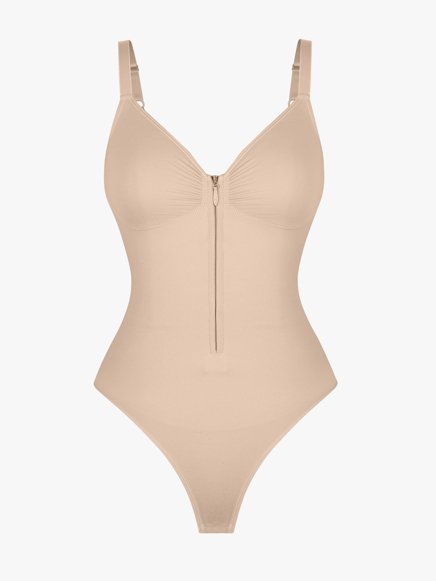 Feelingirl Tummy Control Seamless Zipper Shaping Bodysuit