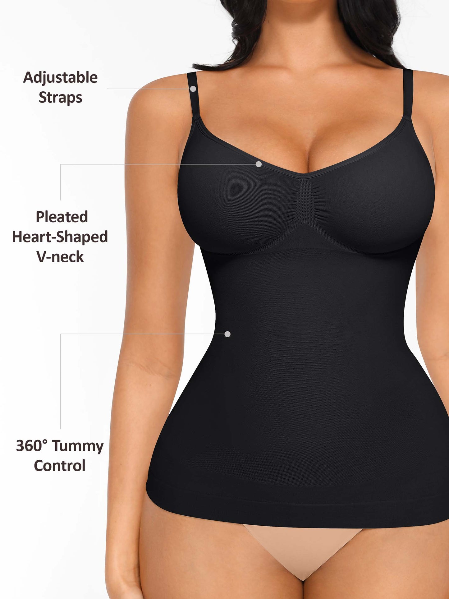 Feelingirl Bust Support Waist and Abdomen Control Shape Tank Top Vest