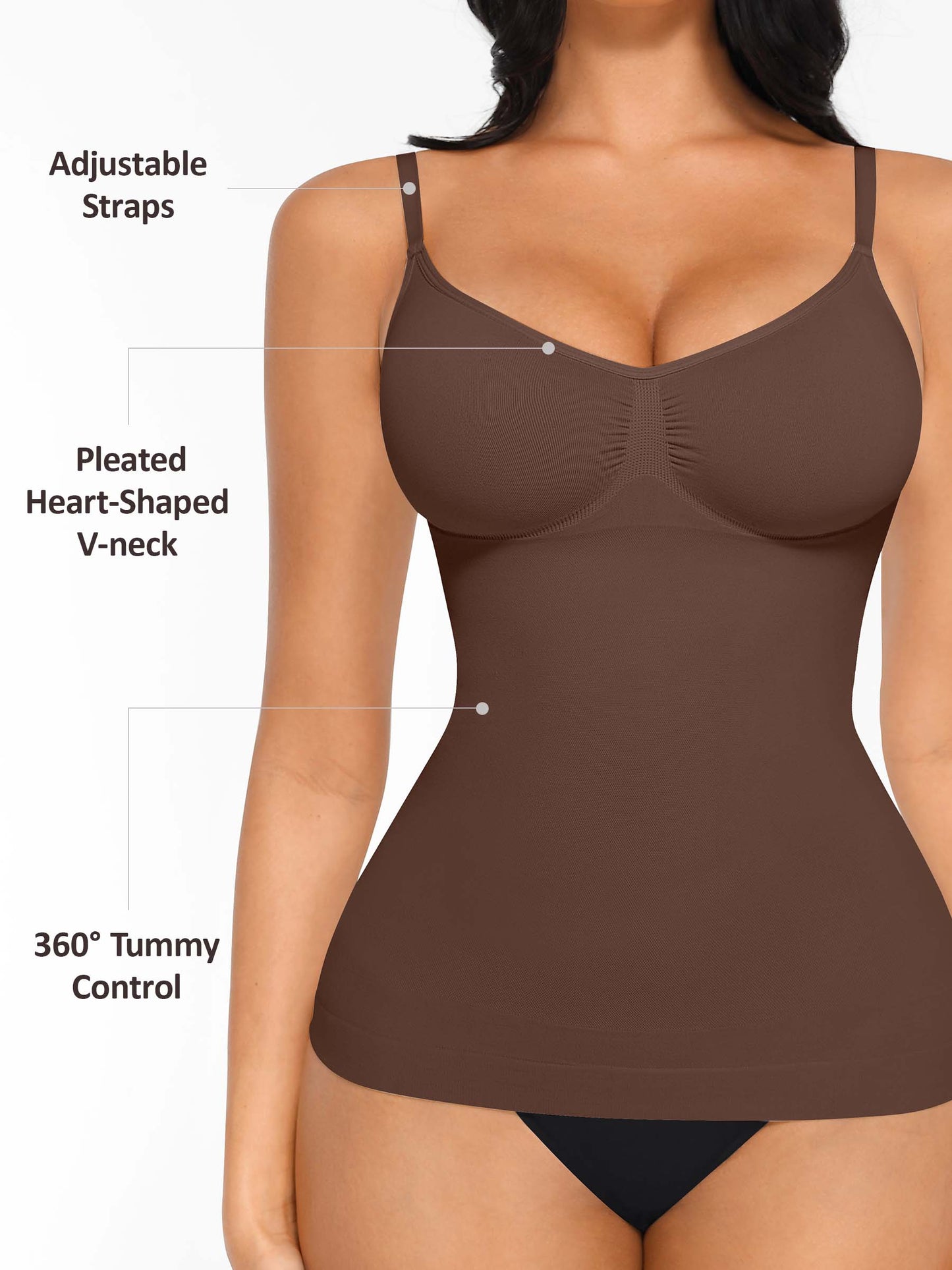 Feelingirl Bust Support Waist and Abdomen Control Shape Tank Top Vest