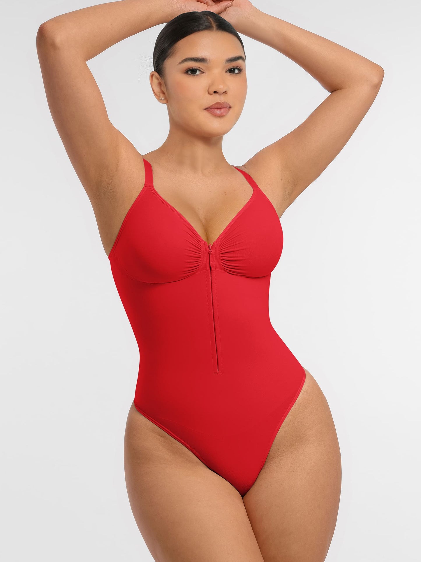 Feelingirl Tummy Control Seamless Zipper Shaping Bodysuit
