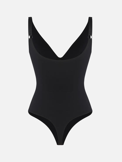 Feelingirl V Neck Tummy Control Shaping Bodysuit