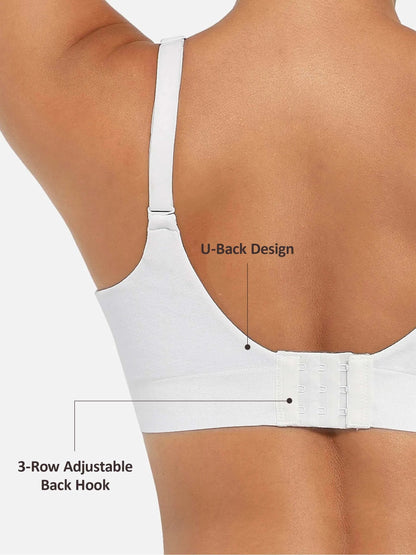 Feelingirl Wireless Push-Up Seamless Comfort Full Coverage Bra