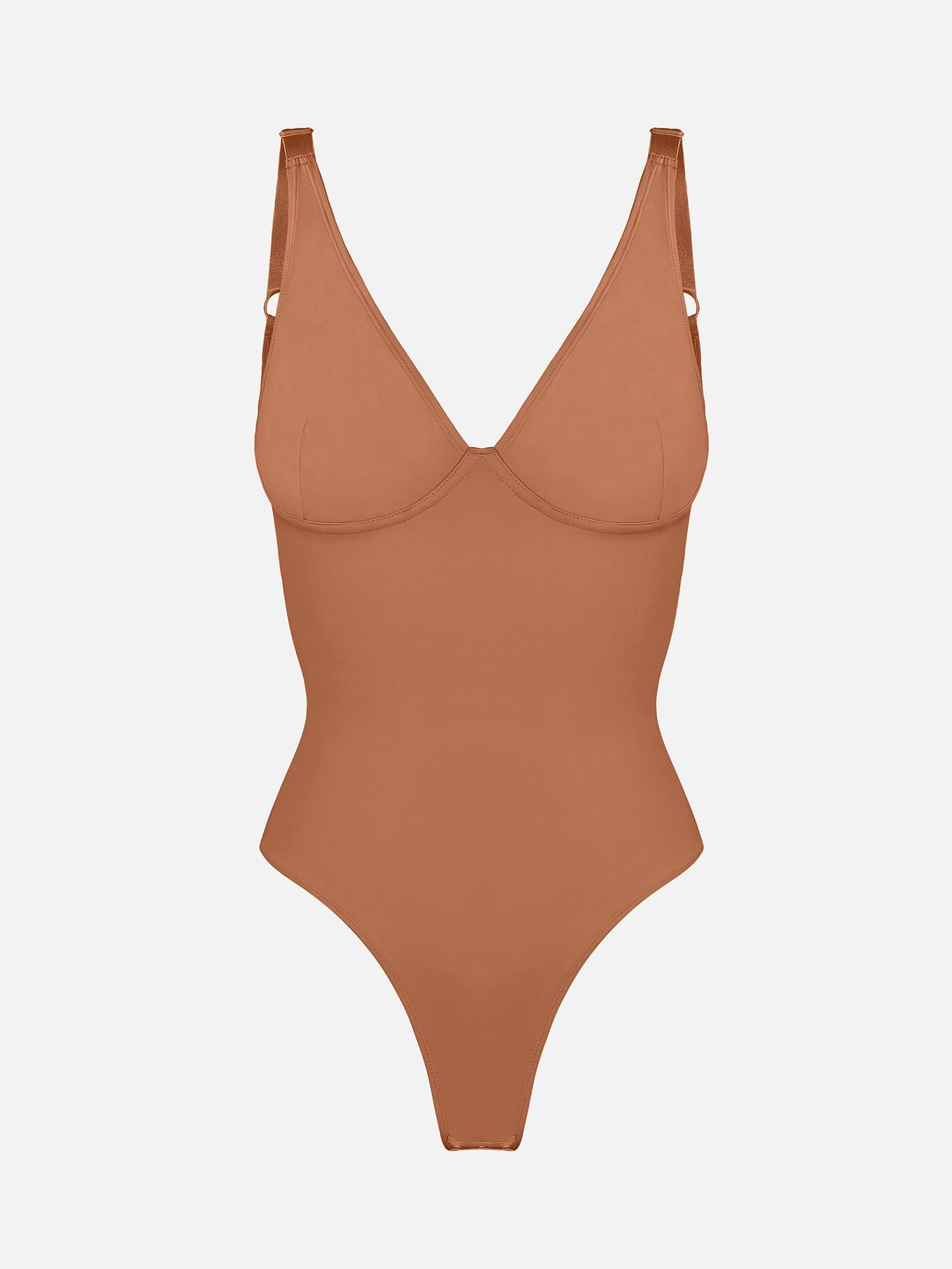 Feelingirl V Neck Tummy Control Shaping Bodysuit