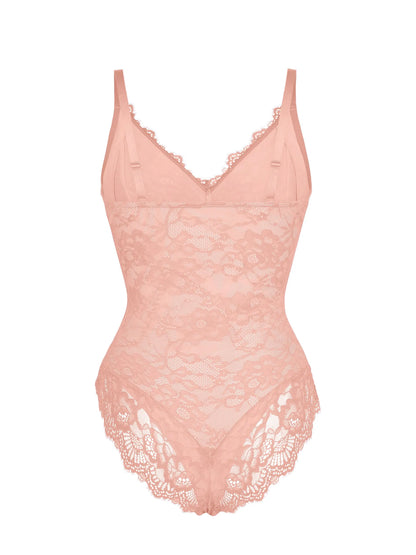 Feelingirl Lace V Neck Full Bodysuit Underwear
