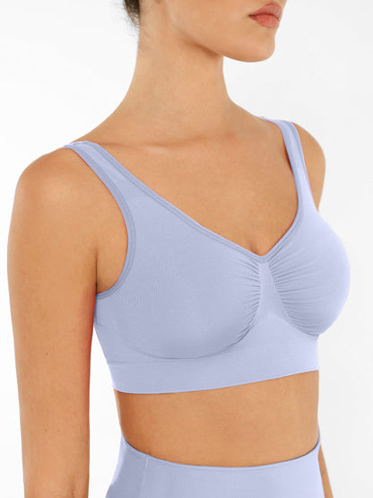 Feelingirl No Underwire Wide Straps Everyday Bra