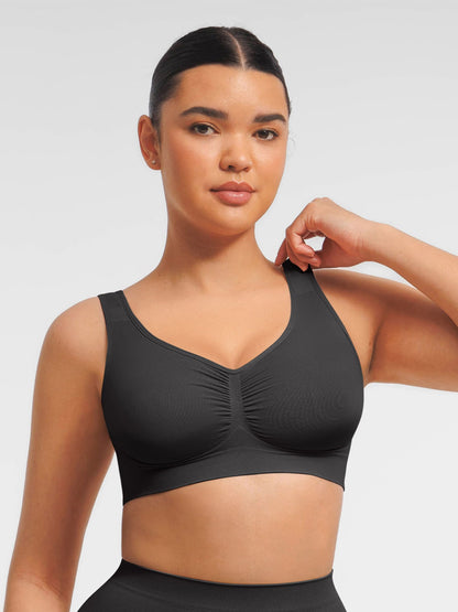 Feelingirl Seamless Wide Straps Everyday Bra