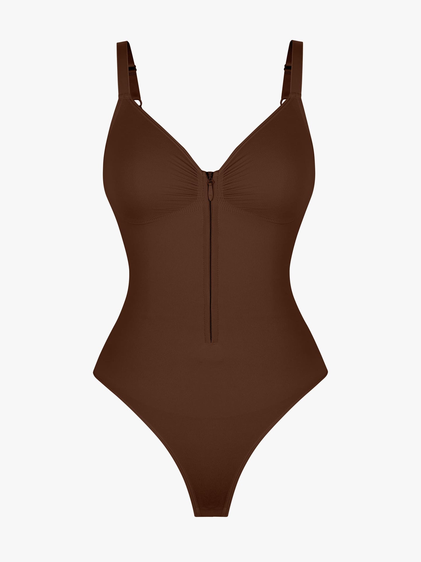 Feelingirl Tummy Control Seamless Zipper Shaping Bodysuit
