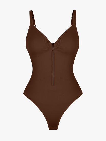 Feelingirl Tummy Control Seamless Zipper Shaping Bodysuit