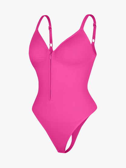 Feelingirl Tummy Control Seamless Zipper Shaping Bodysuit