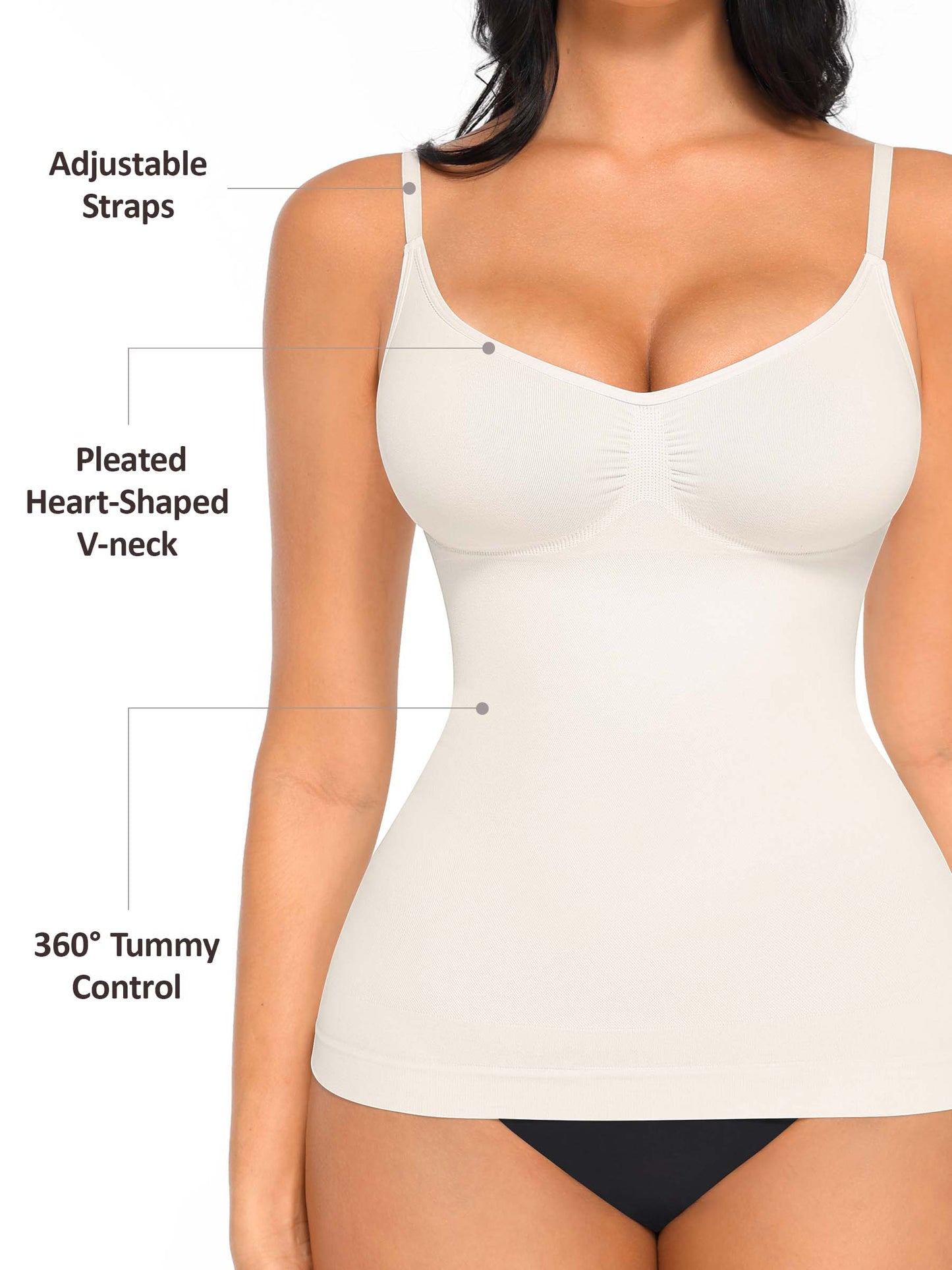 Feelingirl Bust Support Waist and Abdomen Control Shape Tank Top Vest