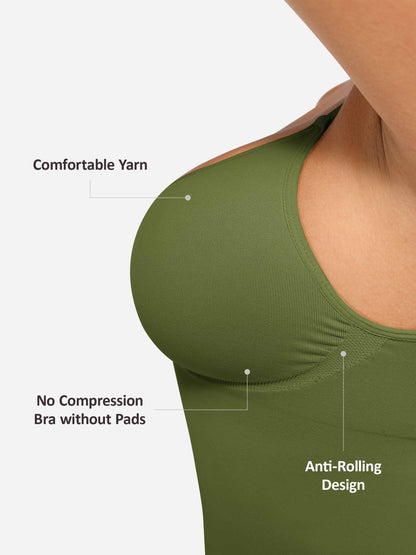 Feelingirl Bust Support Waist and Abdomen Control Shape Tank Top Vest