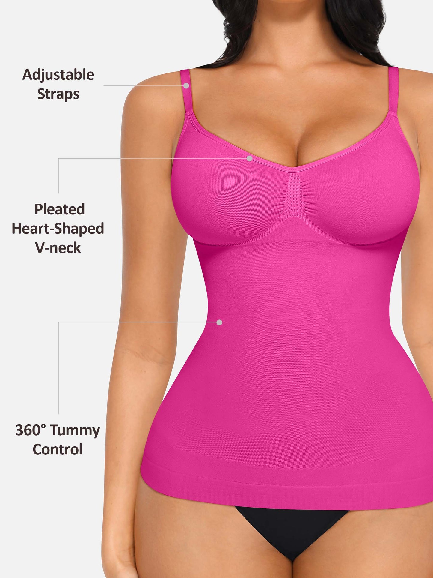 Feelingirl Bust Support Waist and Abdomen Control Shape Tank Top Vest