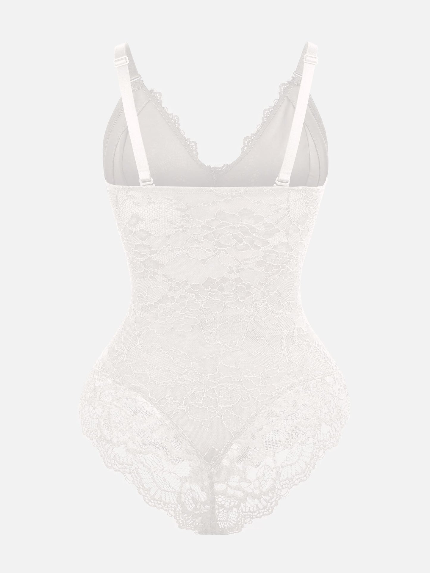 Feelingirl Lace V Neck Full Bodysuit Underwear