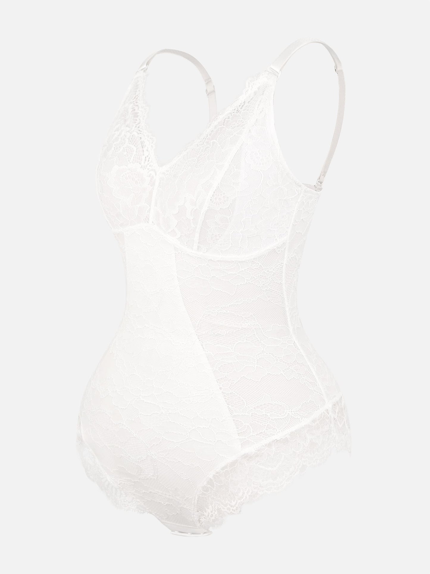 Feelingirl Lace V Neck Full Bodysuit Underwear