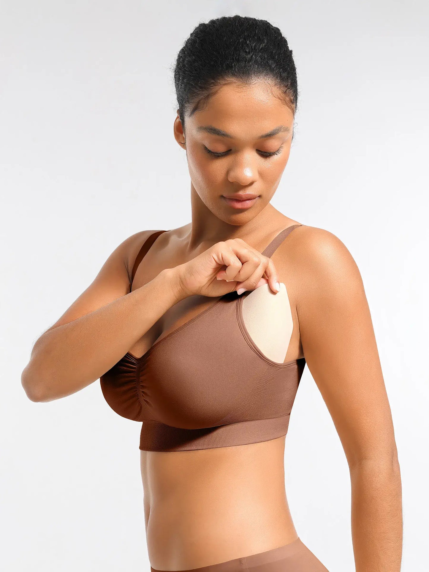 Feelingirl Seamless Everyday Bra with Built-In Soft Padding