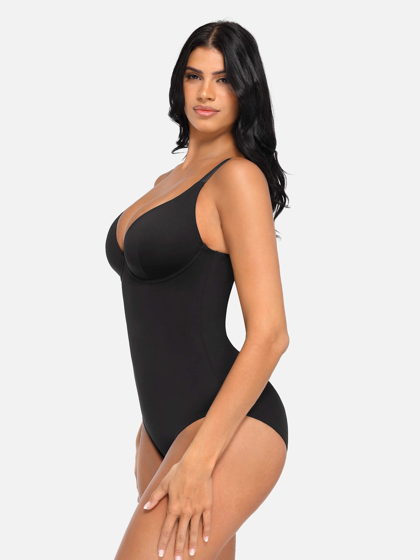 Feelingirl V Neck Tummy Control Shaping Bodysuit