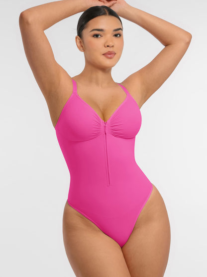 Feelingirl Tummy Control Seamless Zipper Shaping Bodysuit