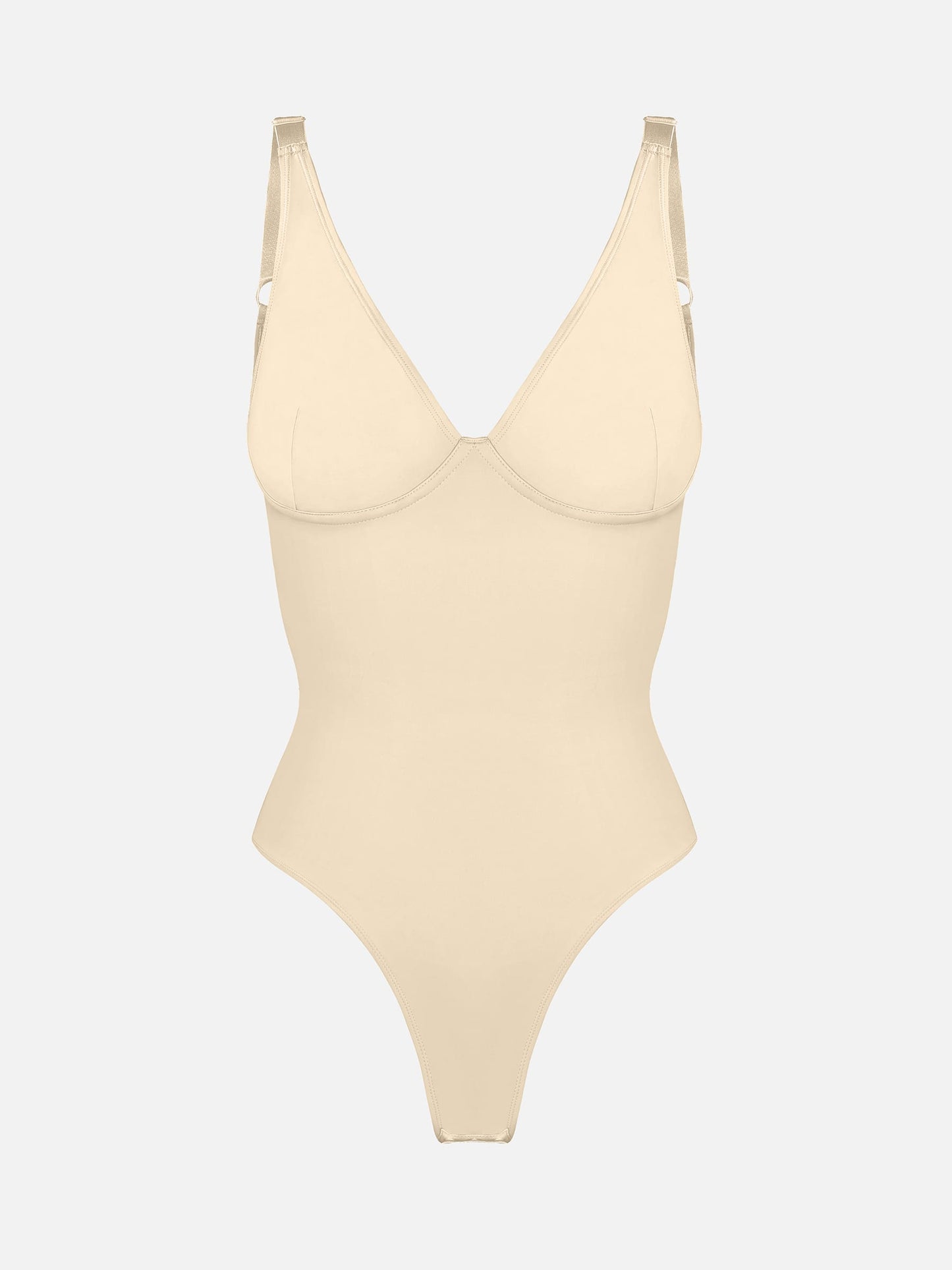 Feelingirl V Neck Tummy Control Shaping Bodysuit