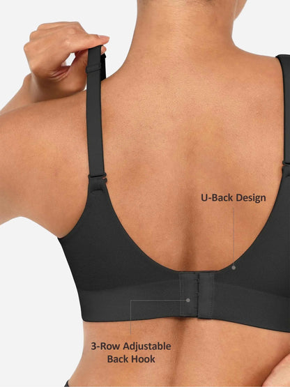 Feelingirl Wireless Push-Up Seamless Comfort Full Coverage Bra